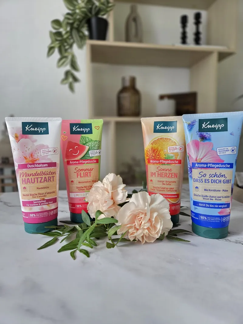 Vier Duschmomente mit Kneipp – von sommerlich frisch bis hautzart