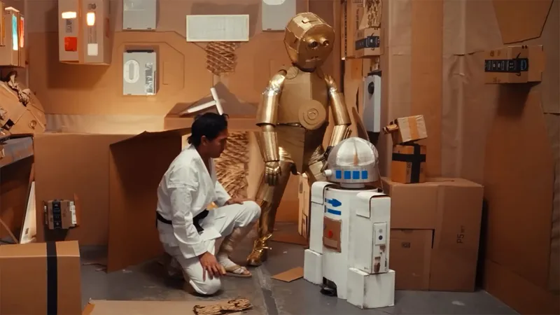 „Star Wars“ aus Pappe nachgestellt