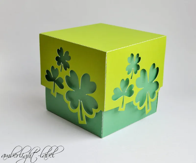 Muttertagsgeschenk Geschenkbox Glücksklee