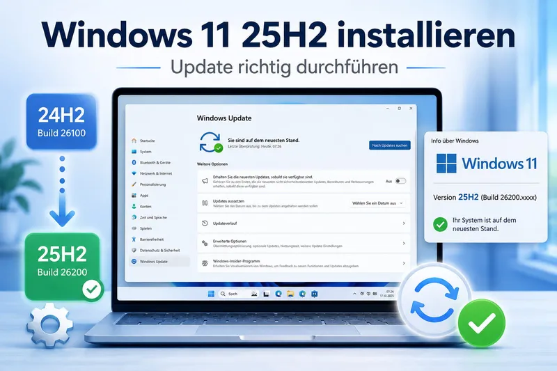 Windows 11 25H2 installieren: Update richtig durchführen