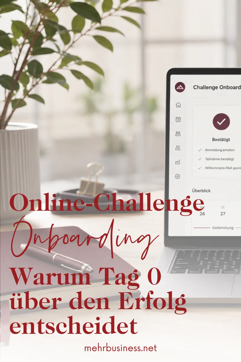 Onboarding für deine Online-Challenge