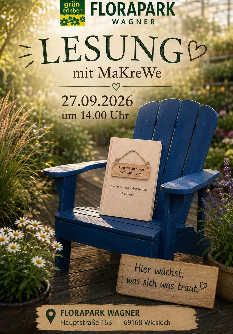Lesung zwischen Pflanzen und Lebensgeschichten
