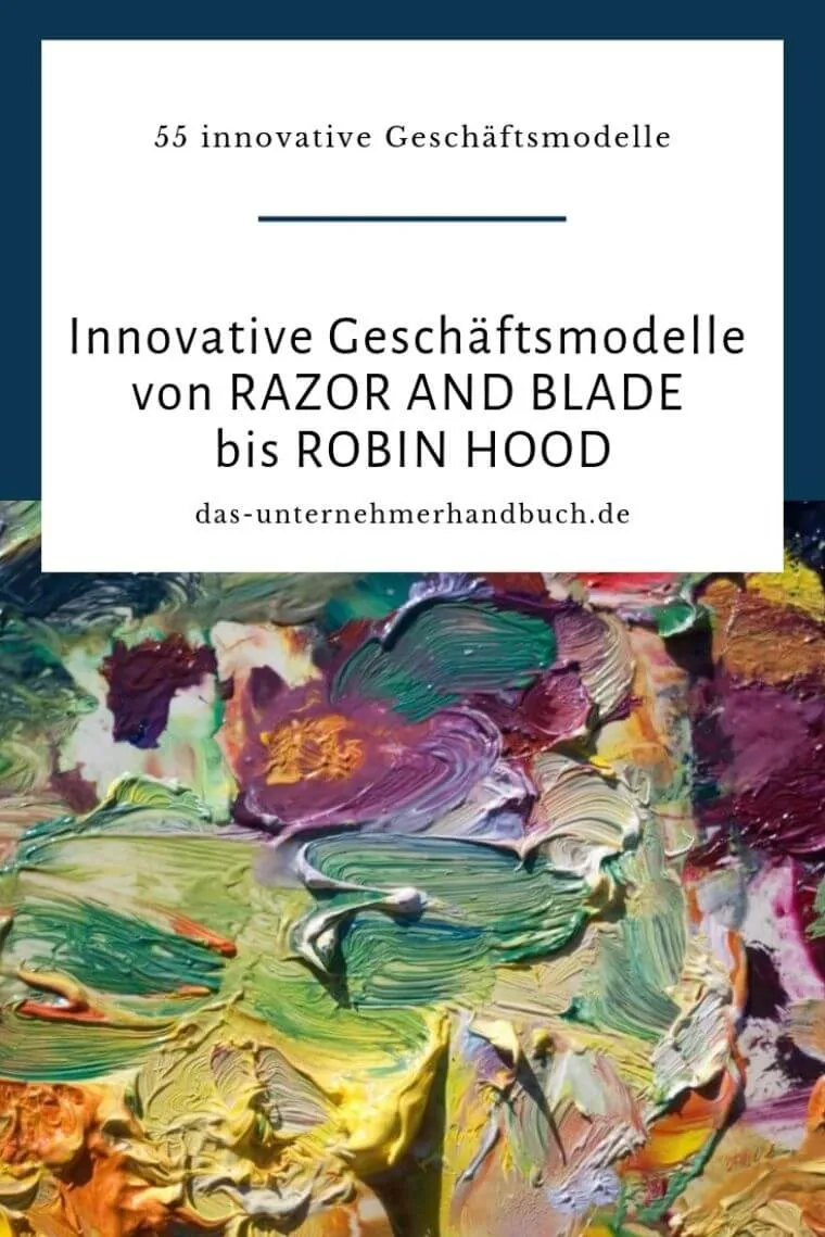 Innovative Geschäftsmodelle von RAZOR AND BLADE bis ROBIN HOOD
