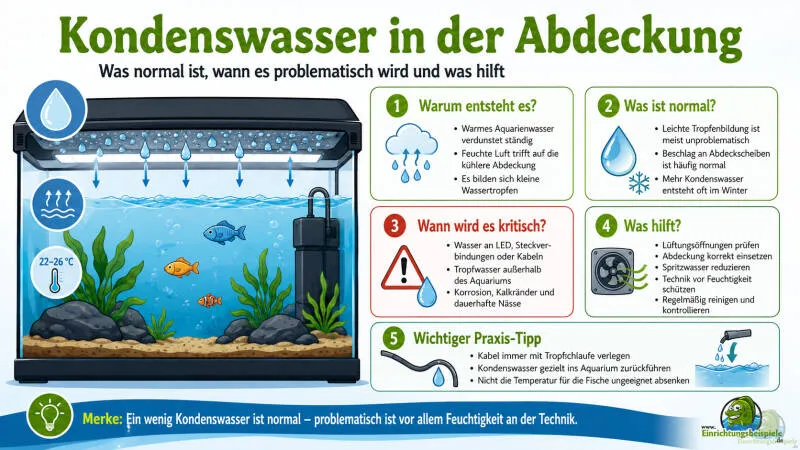 Kondenswasser in der Abdeckung: Ursachen, Probleme und Lösungen im Aquarium von Tom
