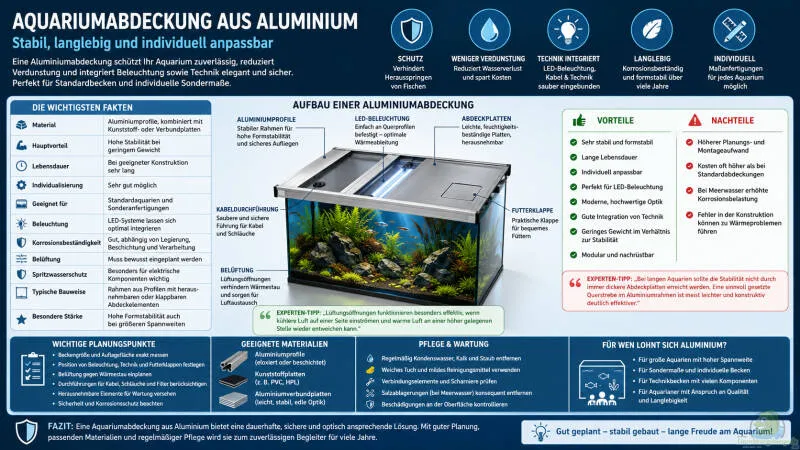 Aquariumabdeckung aus Aluminium: Stabil, langlebig und individuell anpassbar von Tom