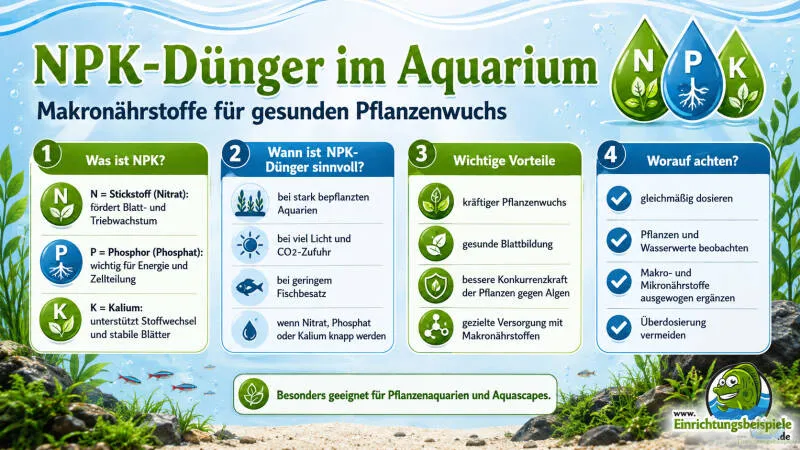 NPK-Dünger im Aquarium: Makronährstoffe richtig dosieren und Pflanzen gezielt versorgen von Tom