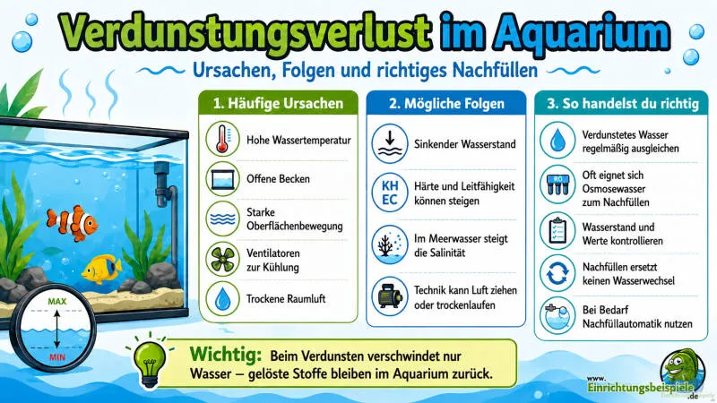 Verdunstungsverlust im Aquarium: Ursachen, Folgen und richtiges Nachfüllen von Tom