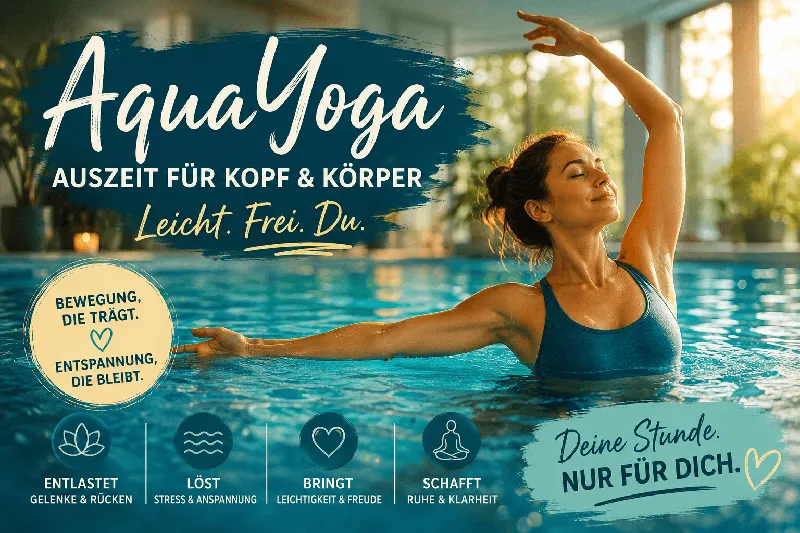 AquaYoga: Warum sich eine Stunde im Wasser wie ein Kurzurlaub anfühlen kann
