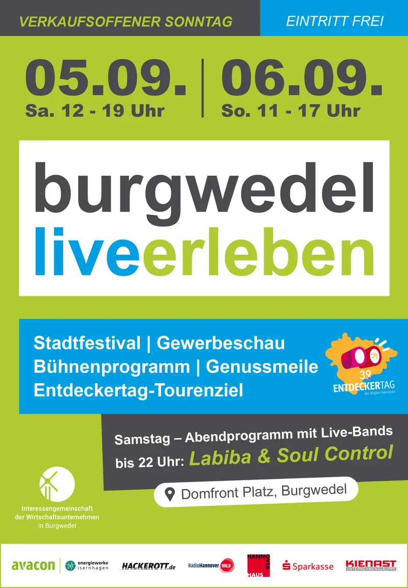 „Burgwedel live erleben“ verwandelt Innenstadt in eine Festmeile