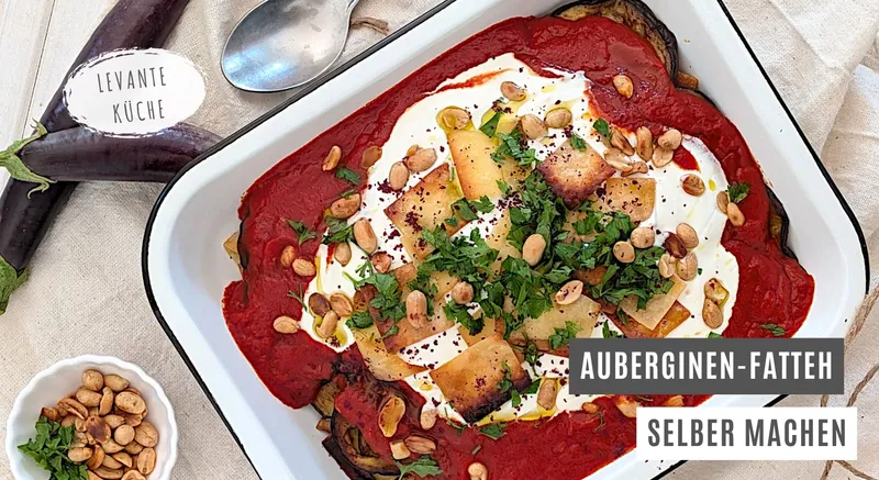 Auberginen-Fatteh: Rezept aus der orientalischen Küche