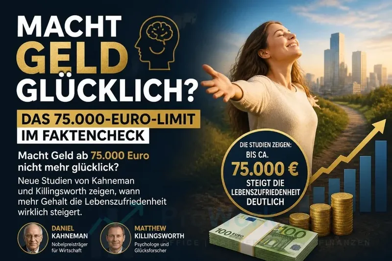 Macht Geld glücklich? Das 75.000-Euro-Limit im Faktencheck