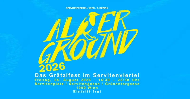 Alserground 2026: Das Grätzlfest bringt Live-Musik auf den Servitenplatz