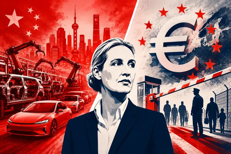 Dr. Alice Weidel, AfD, erklärt die Welt – nur stimmen müsste es noch