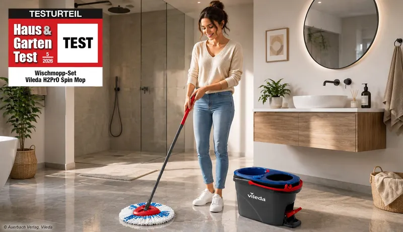 Reinigungsset Vileda H2Pro Spin Mop im Test