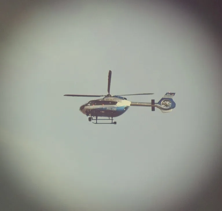 Walldorf – Personensuche im Bereich Walldorf – Polizeihubschrauber im Einsatz