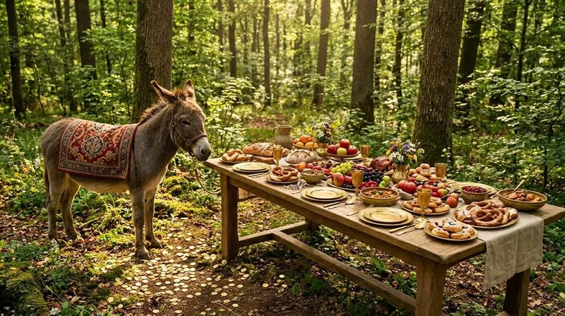 Grimms Märchen über Goldesel und Wunschtisch einfach erklärt