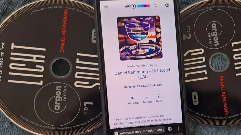 Daniel Kehlmann – Lichtspiel (Hörspiel mit u.a. Thomas Loibl und Aenne Schwarz)