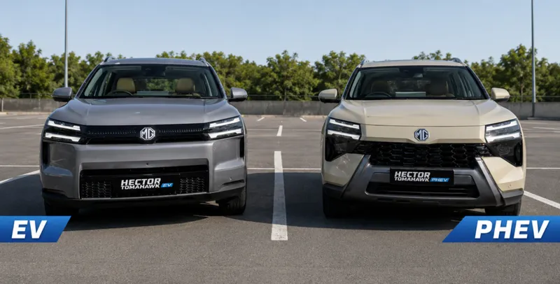 2027 MG Hector Tomahawk PHEV & EV: Zwei Antriebe, ein XXL-SUV!