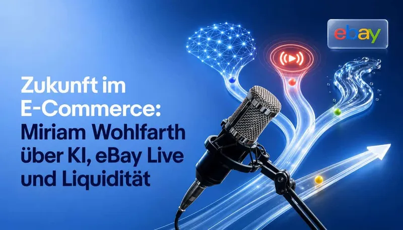 Podcast: Zukunft im E-Commerce – Miriam Wohlfarth über KI, eBay Live und Liquidität
