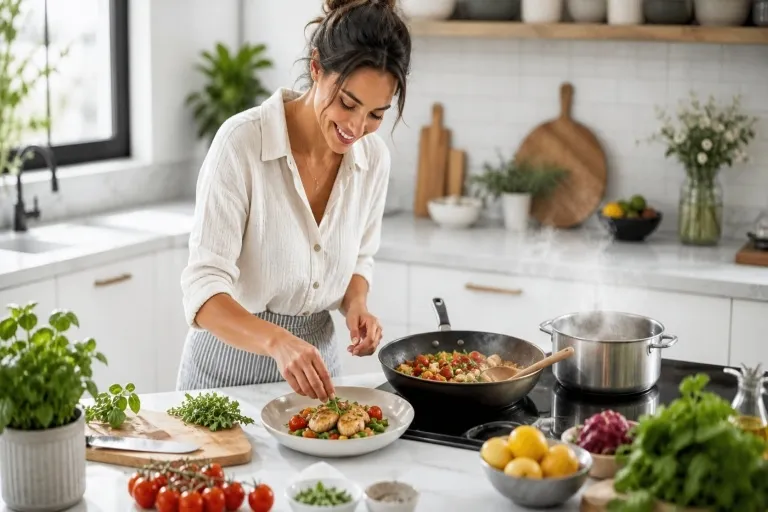 Baked Feta mit Gnocchi und Tomaten: schneller Ofenteller für abends