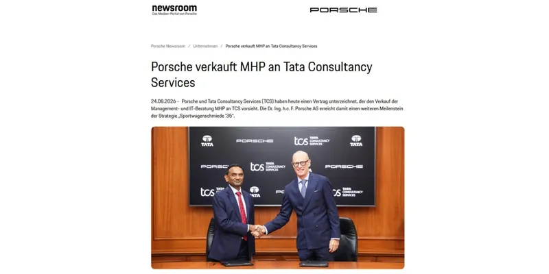 Porsche verkauft MHP an Tata Consultancy Services (TCS)