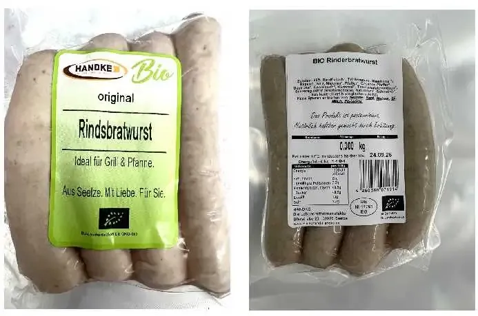 Rückruf: Metallsplitter in Bio-Rindsbratwurst – Verletzungsgefahr