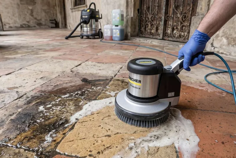 Steinböden im Altbau: richtig reinigen, pflegen und dauerhaft erhalten