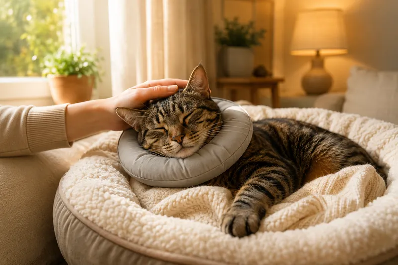 Katze nach der OP: Der große Nachsorge-Guide für Schmerzmanagement, Wundpflege und schnelle Genesung
