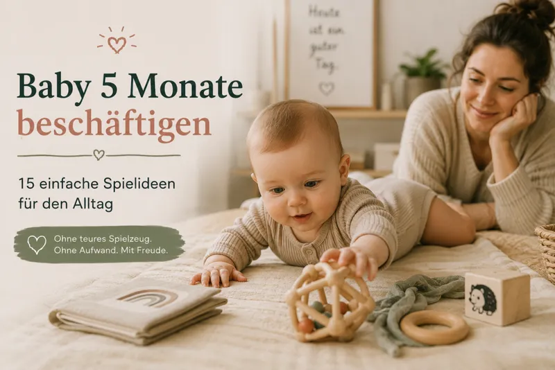 Baby 5 Monate beschäftigen – 15 einfache Spielideen die im Alltag wirklich funktionieren