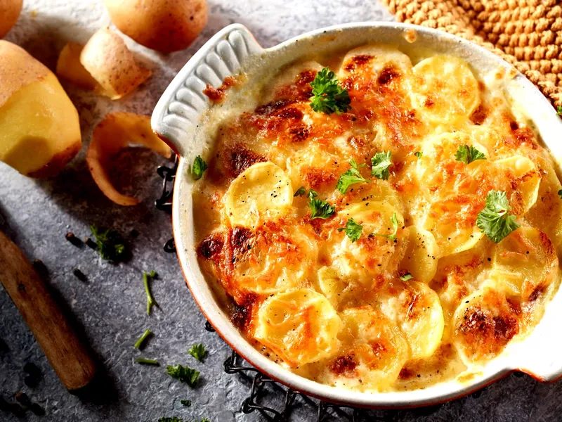Kartoffelgratin Rezept: cremig, einfach und perfekt überbacken