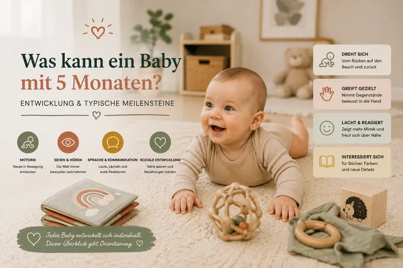 Was kann ein Baby mit 5 Monaten? – Entwicklung und typische Meilensteine im Detail erklärt