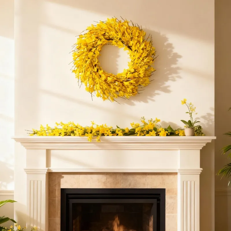 Mit Forsythien dekorieren und die Sonne ins Haus bringen