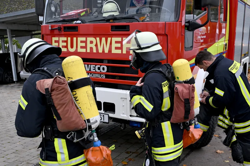 Brand im Wasserwerk Langenau – die Feuerwehr hat ihn schnell im Griff
