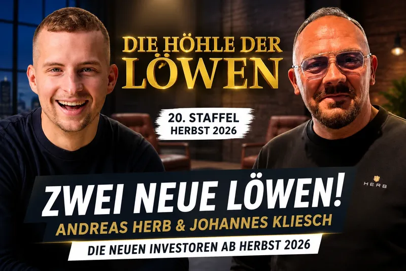 Die Höhle der Löwen: Diese beiden Unternehmer verstärken die Jubiläumsstaffel