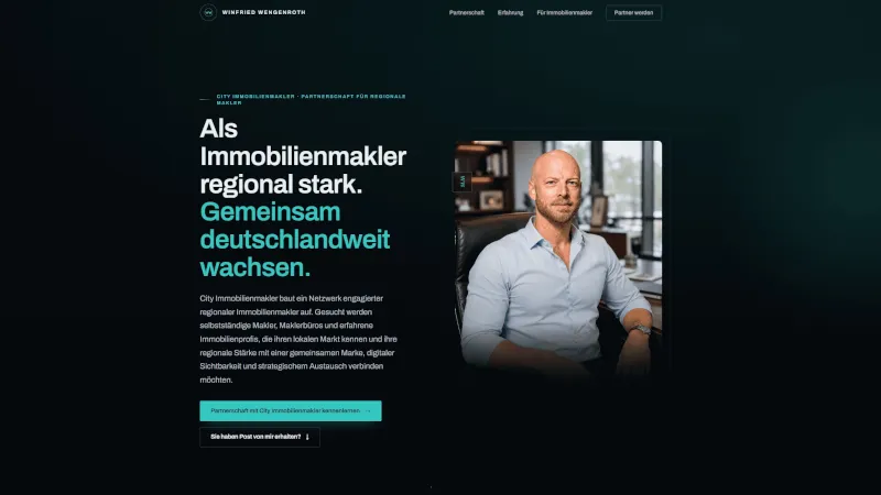 Winfried Wengenroth baut Partnernetzwerk von CITY IMMOBILIENMAKLER weiter aus