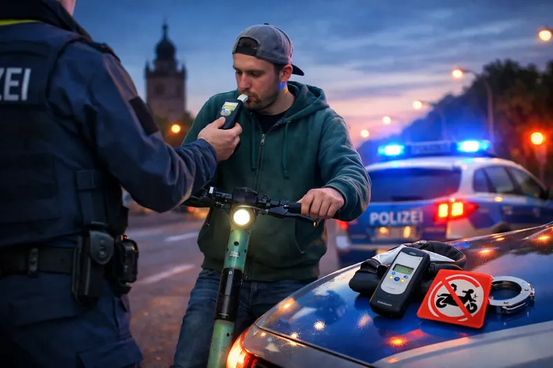 Ilmenau: E-Scooter-Fahrer unter Drogeneinfluss kontrolliert