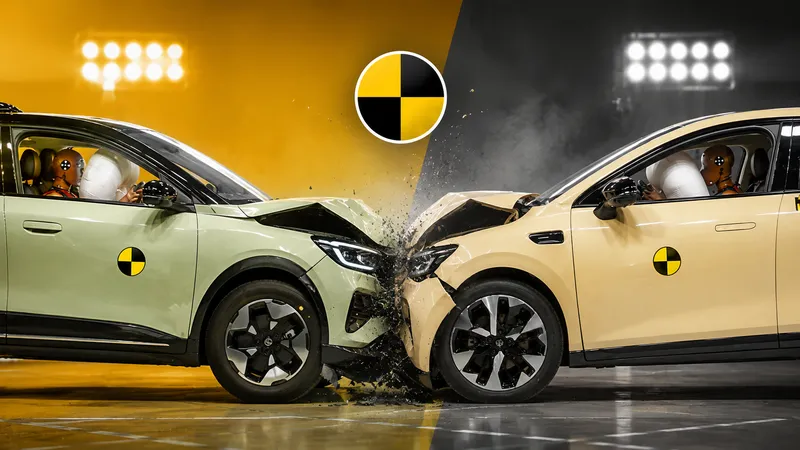 2026 Geely EX2 und 2026 Leapmotor B05 beim ANCAP-Crashtest