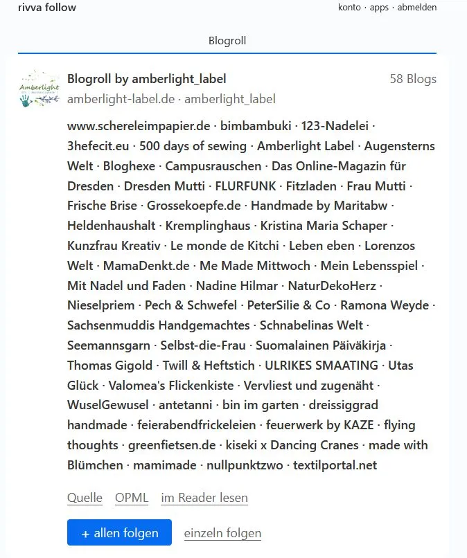 WordPress Plugin Blogroll OPML Rivva Follow