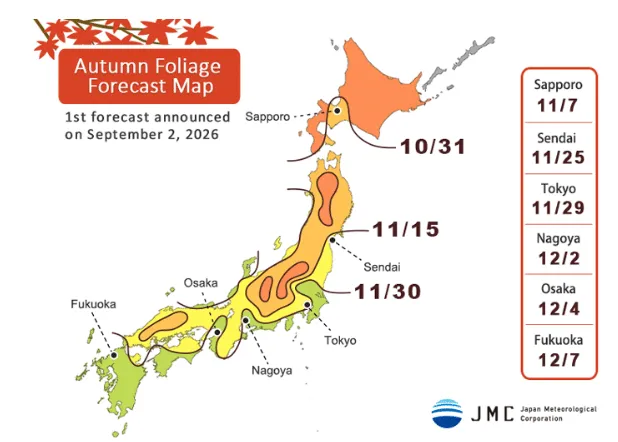Herbstlaub in Japan 2026 : Der ultimative Travel-Guide für Momijigari