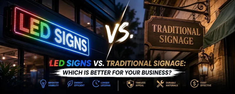 LED Signs vs. Traditional Signs: Which Is Better?