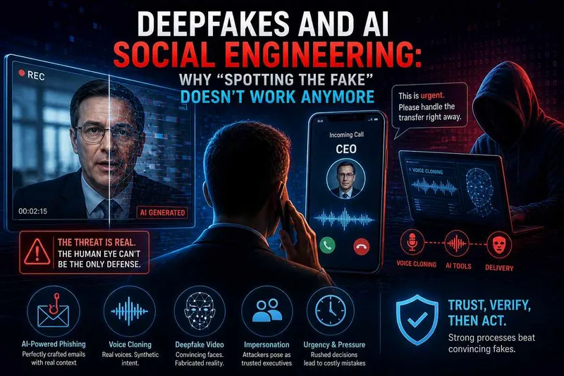 Deepfakes and AI Social Engineering: Why “Spotting the Fake” Doesn’t Work Anymore