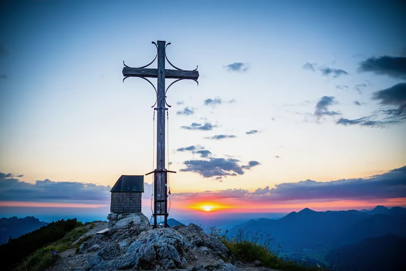 Geigelstein: Wanderung von Sachrang auf den Blumenberg des Chiemgaus