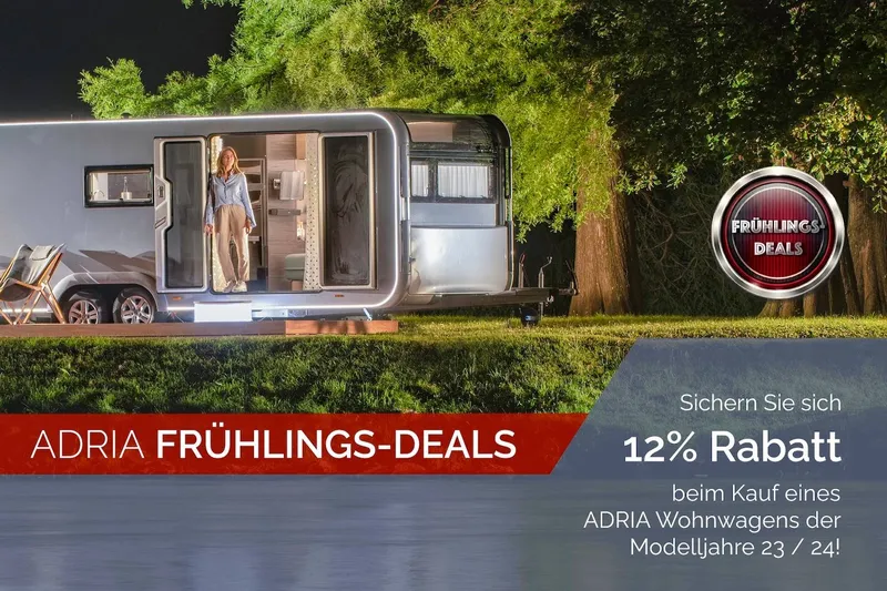 Adria Frühlings-Deals 2025: Jetzt bis zu 12% sparen