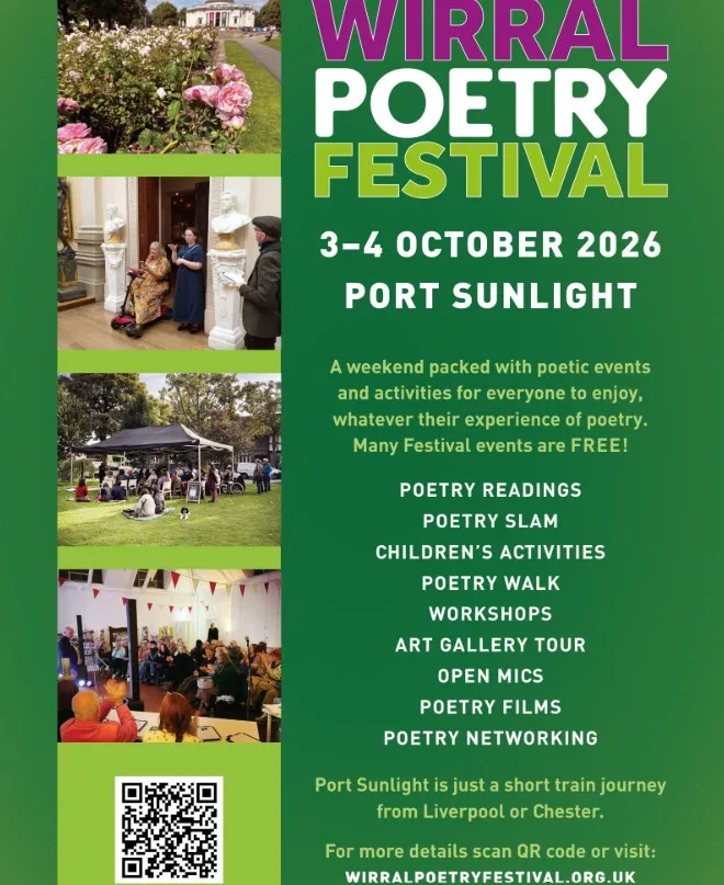 WIRRAL POETRY FESTIVAL RETURNS TO PICTURESQUE PORT SUNLIGHT