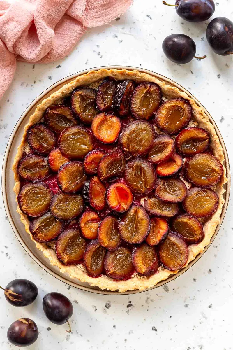 Zwetschgen Tarte (ohne Zucker)