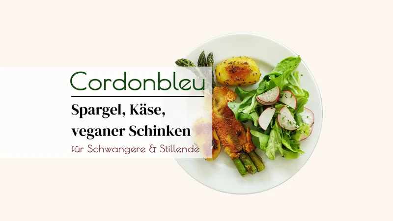 Spargelcordonbleu mit Rosmarinkartoffel: vegetarisch, knusprig, lecker