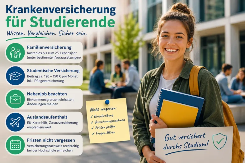 Krankenversicherung für Studierende