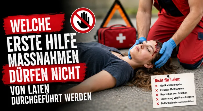 Erste Hilfe Maßnahmen die Laien vermeiden sollten