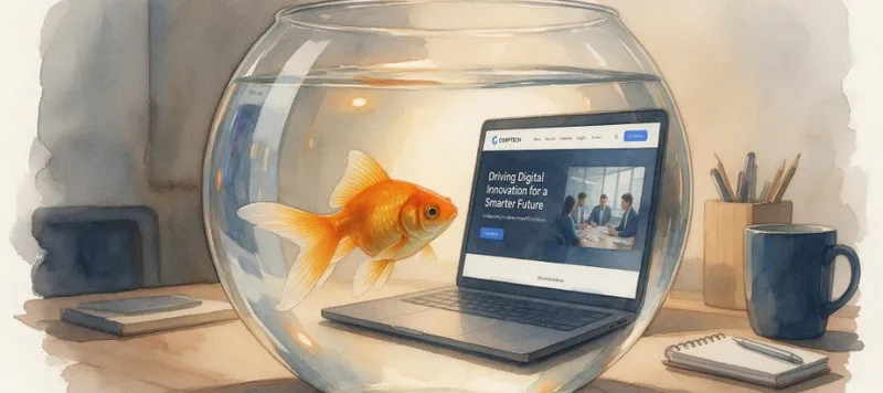 Ein kurioser Webdesign-Tipp, der wirkt: Stell dir vor, dein Kunde wäre ein Goldfisch