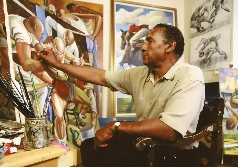 Ernie Barnes’s Daughter Preserves Painter’s Legacy Through Art Materials